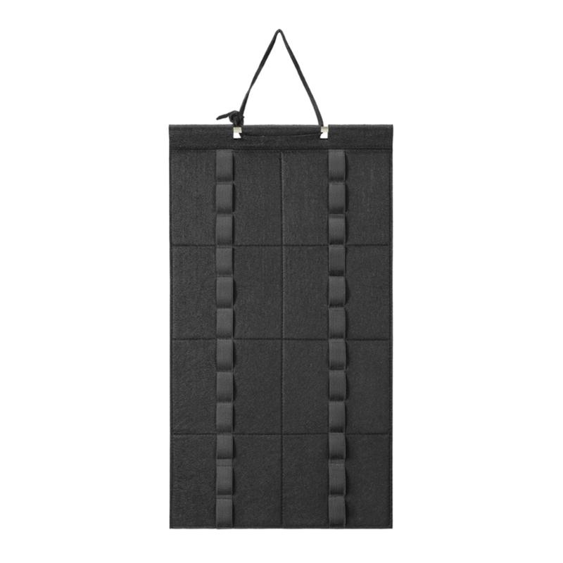 

Drumstick Holder, Hanging Drumstick Display Bag Foldable Felt Drum Sticks Holder Organizers Bag for 12 Pairs Drumsticks 1