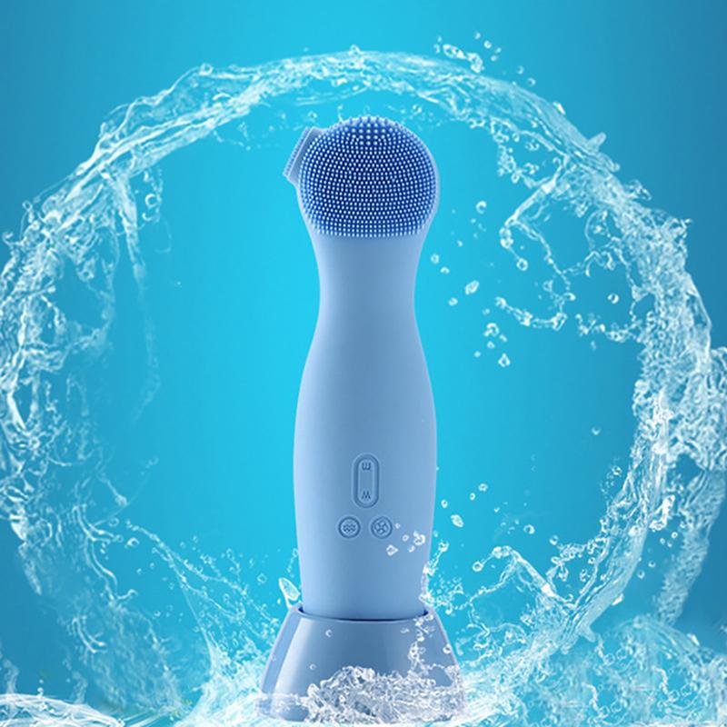 Multifunctional Rotating Cleanser Automatic Face Wash Machine Silicone Facial Wash Electric Pore Face Deep Cleansing Tool