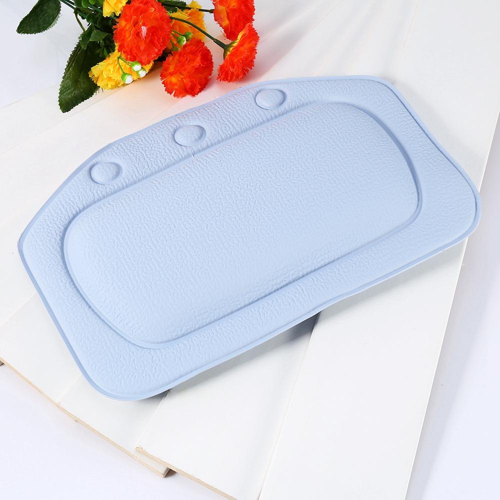 Bathroom Pillow Bathtub Head Rest Foam Design Spa Neck Cushion With Suction Cup