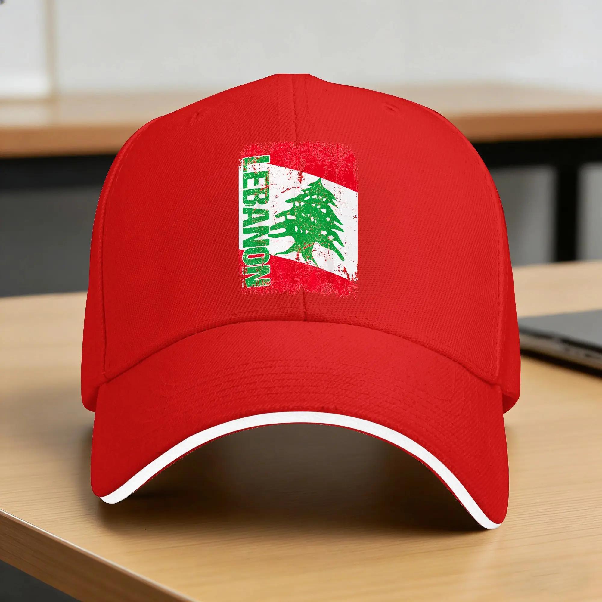 Summer LEBANON Flag Vintage Distressed LEBANON Baseball Cap Hunting Camping Casual Sun Trucker Hat Adjustable Baseball Caps One Size