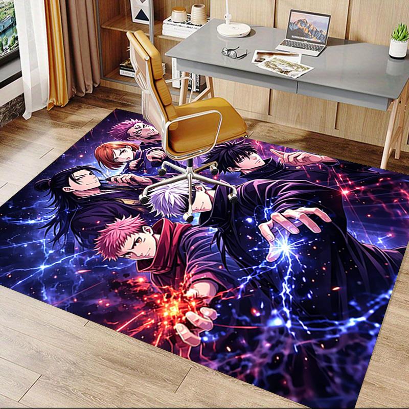 Powerful Anime Heroes Carpet For Playroom Bedroom Living Room Sofa Home Decorkids Game Area Rug Nonslip Floor Mat