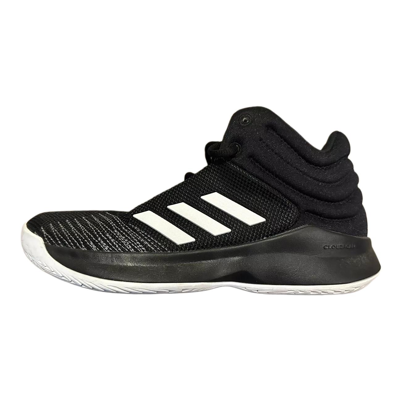 Adidas Pro Spark 2018 K Breathable Mid top Children s Basketball Shoes Black White Gray Kids AH2644 29