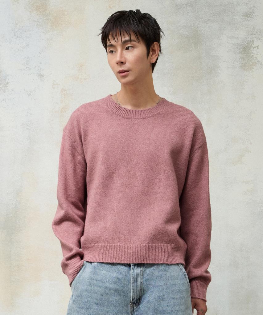 AGOD Essential Crop Knit [Dusty Pink]