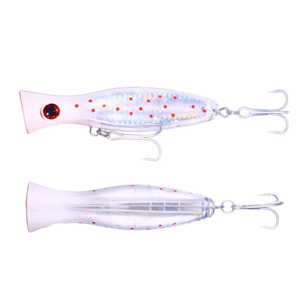 1pc Hard Popper Lure Topwater Popper Bait 13cm 43g Artificial Fishing Bait Accessories With 1/0# Treble Hook Lures