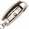 Fieldwork Analog Watch, Cat Piano Design, Bag Charm Watch with Magnifying Glass, LW038-1, Women's, Brown