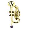 Golden Music Educational Children Trumpet Kids Trumpet Plastic for W/ 4 Colored