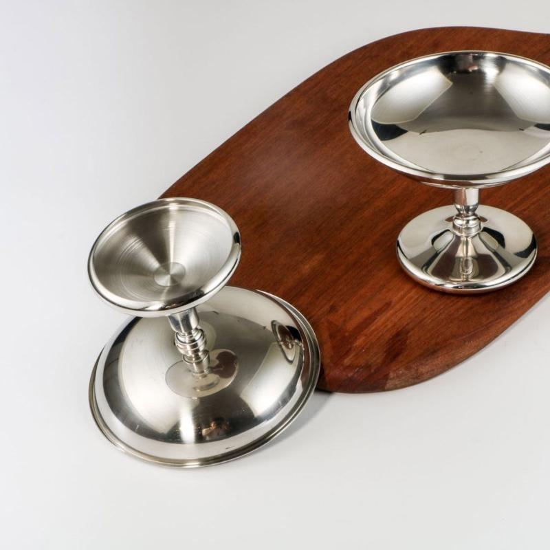 2 Stück 304 Edelstahl Dessertbecher Eisbecher Puddingbecher Dessertservierbecher Geeignet für Eis und Pudding