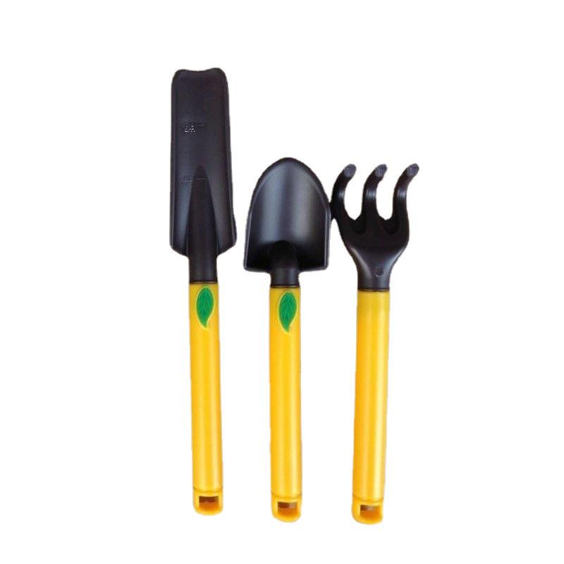 Mini Succulent Gardening Tool Set - 3-Piece Plastic Shovel, Rake, Trowel