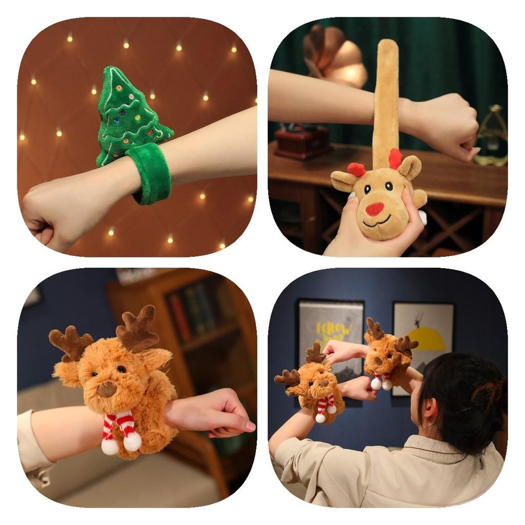 Festive Soft Plush Reindeer Bracelet For Children Ideal Christmas Tree Ornament