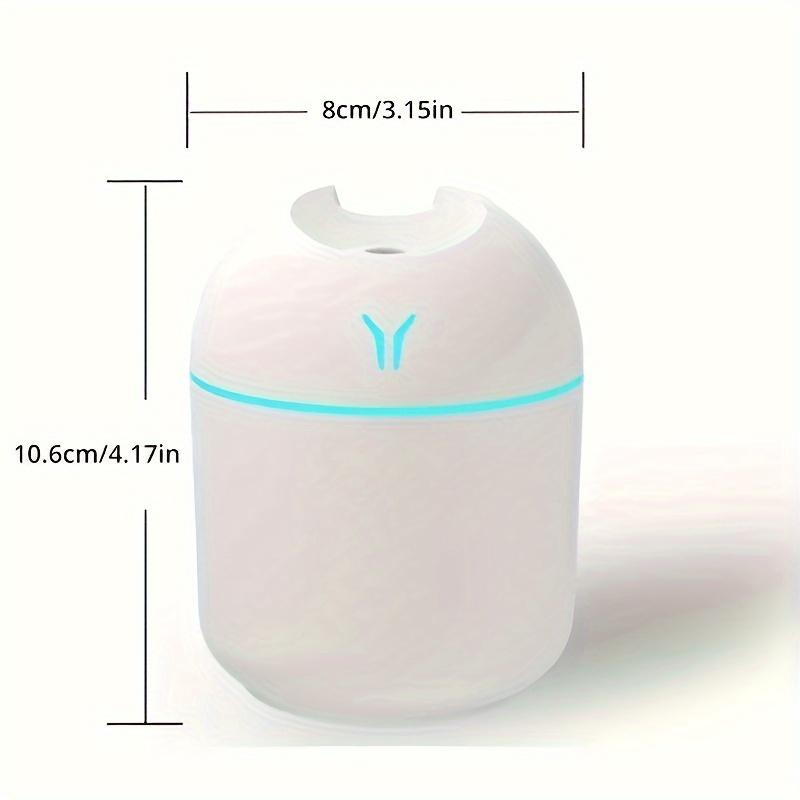 Mini Humidificador de Aire USB Habitación de Bebé 250ML Difusor de Aceites Esenciales de Aroma Coche Ultrasónico Silencioso Generador de Niebla Difusor Lámpara LED de Color