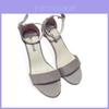 Ladies Casual High Heels With Ankle Strap And Nonslip Rubber Sole For Daily Wear