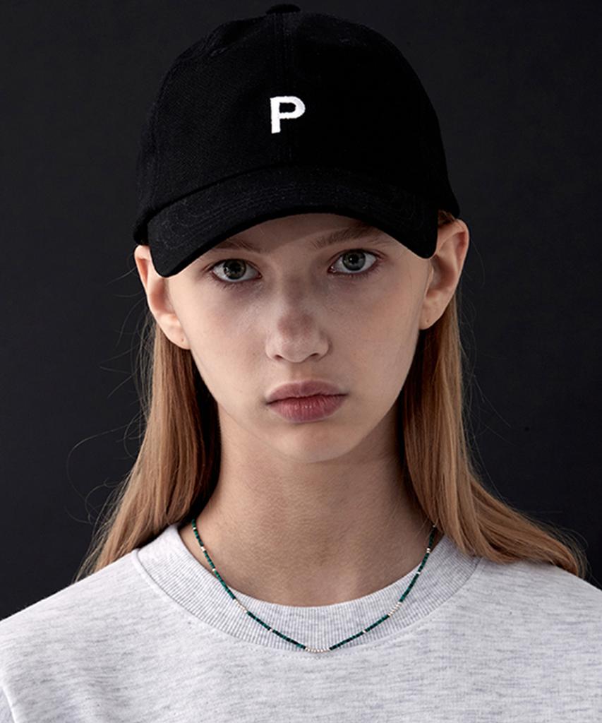 PAPERBOY P Logo Ball Cap - Black