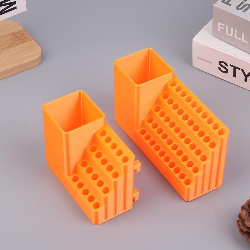 1Pc Drill Holder 20/50 Holes Bit Organiser Screwdriver Head Storage Toolbox Hole Board Screwdriver Stand Hex Shank Organiser