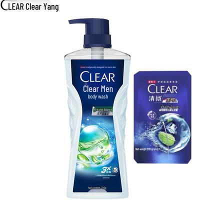 Conjunto de Gel de Banho e Shampoo Clear Men Controle de Oleosidade e Hidratante
