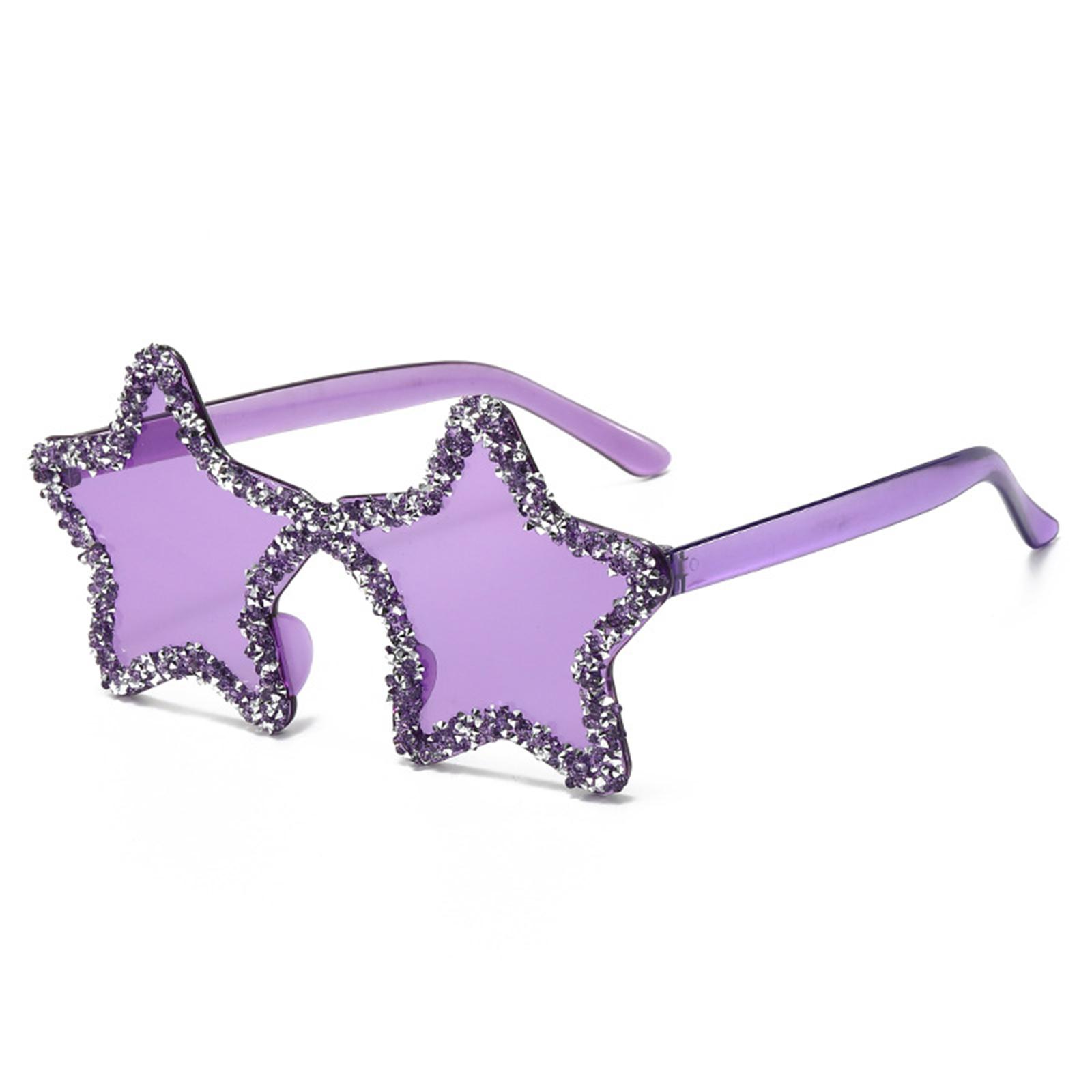 

Стильные звездные солнцезащитные очки для девочек и мальчиков, реквизит для фото, для путешествий, хип-хоп, форма пентаграммы, блестящие очки, металлическая оправа 10