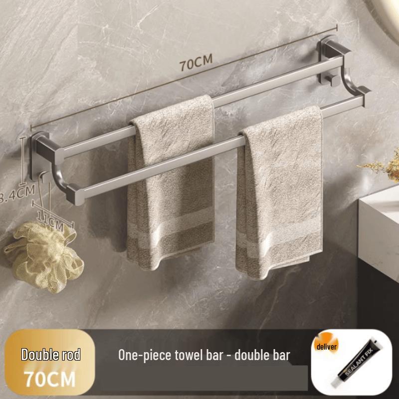 Cmaos Wall-Mounted Double Towel Bar