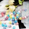 Simple Style Alphabet Cube Beads Letter Beads Used for Bracelet Made Jewelry Making DIY Crystal Epoxy Resin Mold 2 Pcs