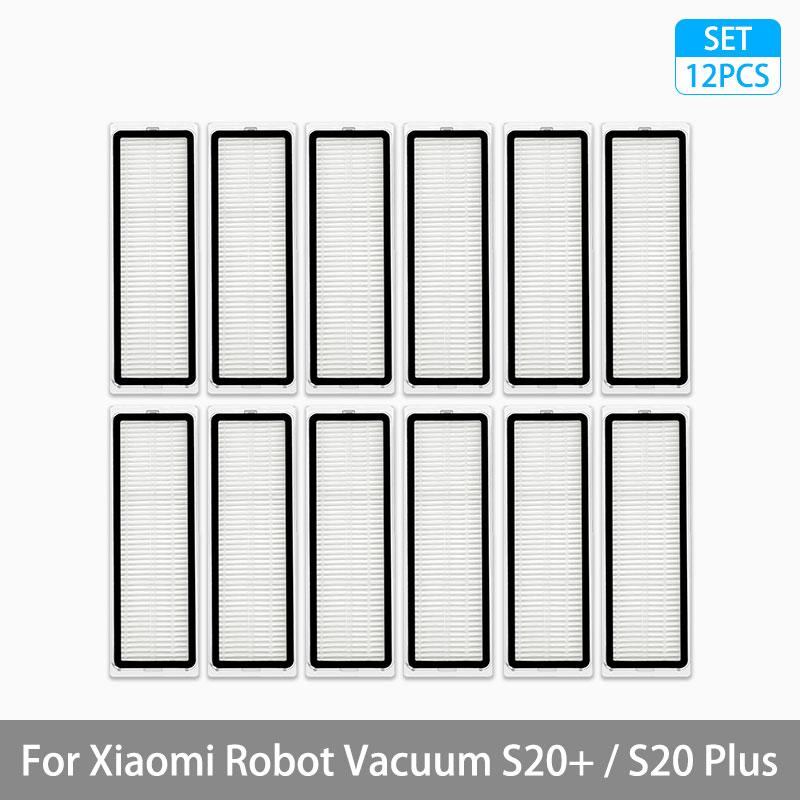 For Xiaomi Robot Vacuum S20+ / S20 Plus / B108GL Parts Accessories Main Brush Side Brush Hepa Filter Mop Cloth Replacement Spare