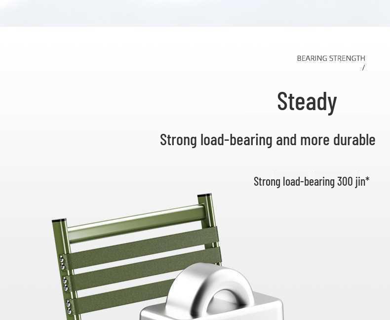 Portable Ultralight Folding Stool with Backrest - Dual-Use for Camping, Fishing, and Barbecue