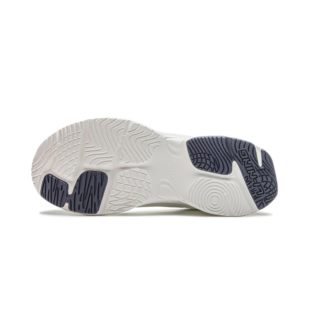 Li Ning Defender Synthetic Leather Plush Comfortable Non-Slip Warm Low-Top Casual Shoes Women Sneaker White AGLU102-3