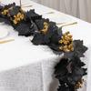 Simulated Black Maple Leaf Festival Decorations