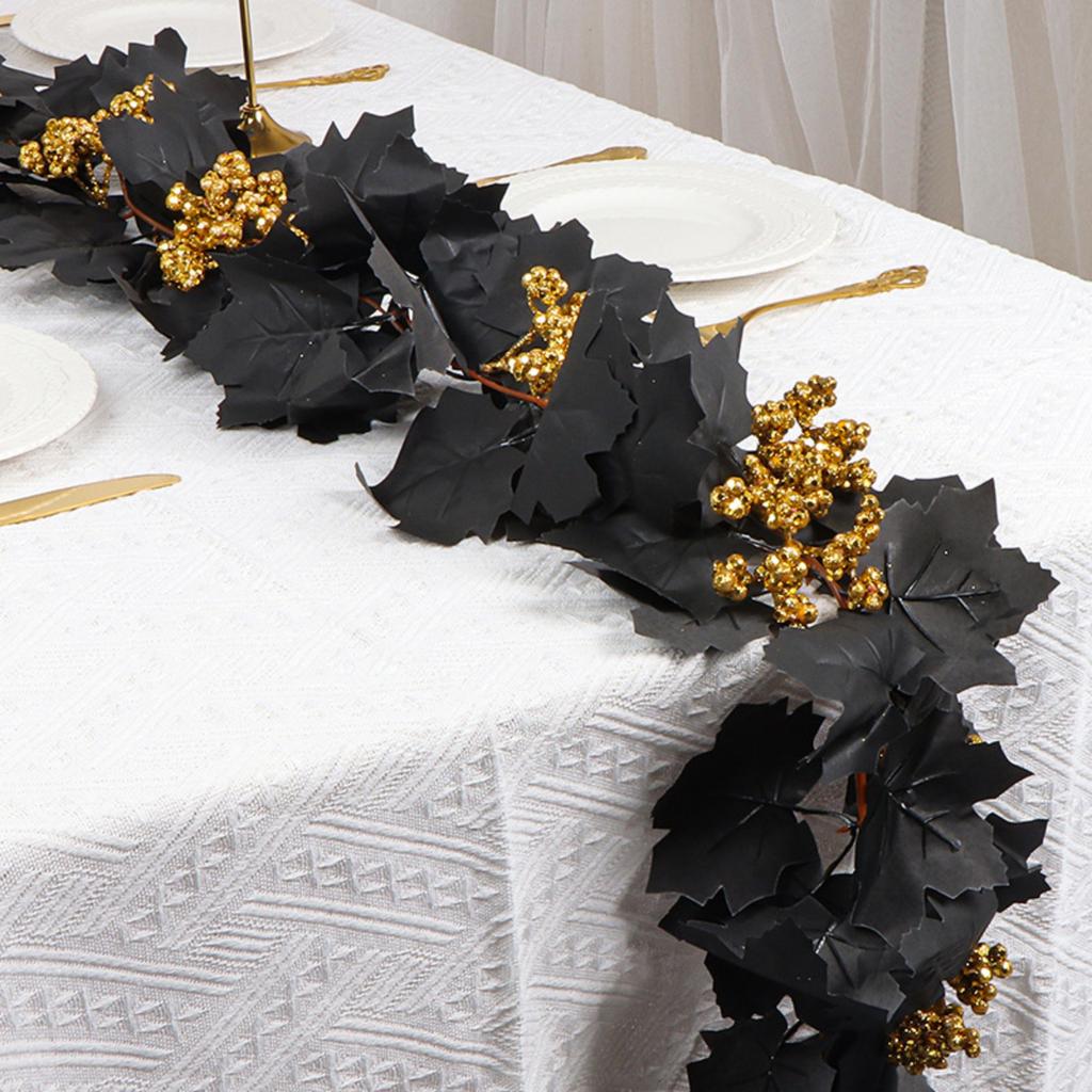 Simulated Black Maple Leaf Festival Decorations