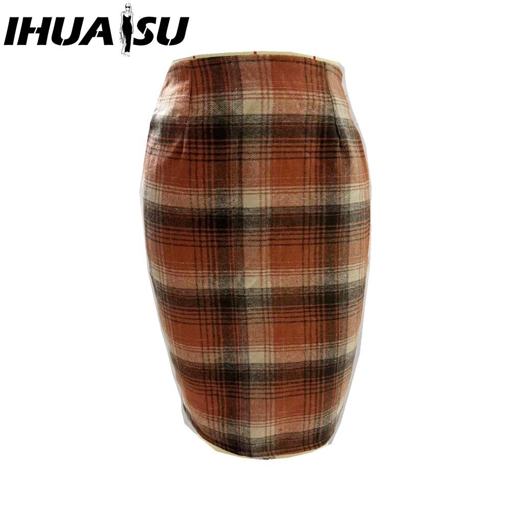 IHUASU Damska Moda Casual Letnia Wiosenna Spódnica