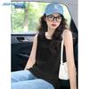 Jeanswest Women's Solid Color Cotton Suspender Dress