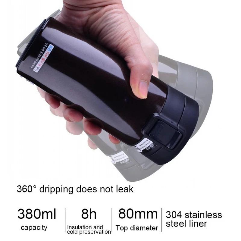 0.51L Thermal Mug Double Wall 304 Stainless Steel Coffee Cup Vacuum Flask Thermos Water Bottle Tea Coffee Leak-proof Thermos Mug