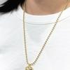 VINTAGE HOLLYWOOD Heart Ball Chain Necklace_VH25NNNE104V