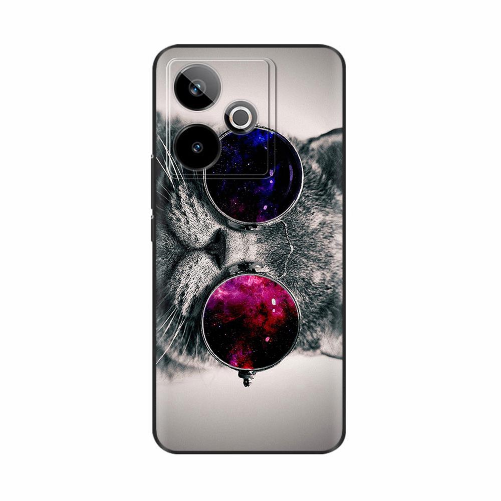 For Realme GT7 GT 7T Case RMX5061 Cat Painted Cover Soft Silicone Phone Case For Realme GT 7T GT7 Pro RealmeGT 7 Pro Fundas Etui