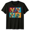 Pop Art Bengal Cat T-Shirt Retro Colourful Cat Lover Animal Lover Gift