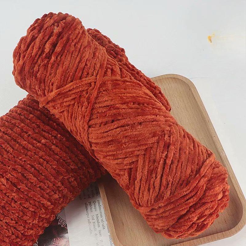 10Pcs/95g Chenille Warm Velvet Yarn Blended for Handmade DIY Knitting Wool Crochet Handmade Scarf Coat Baby Blanket and Hat