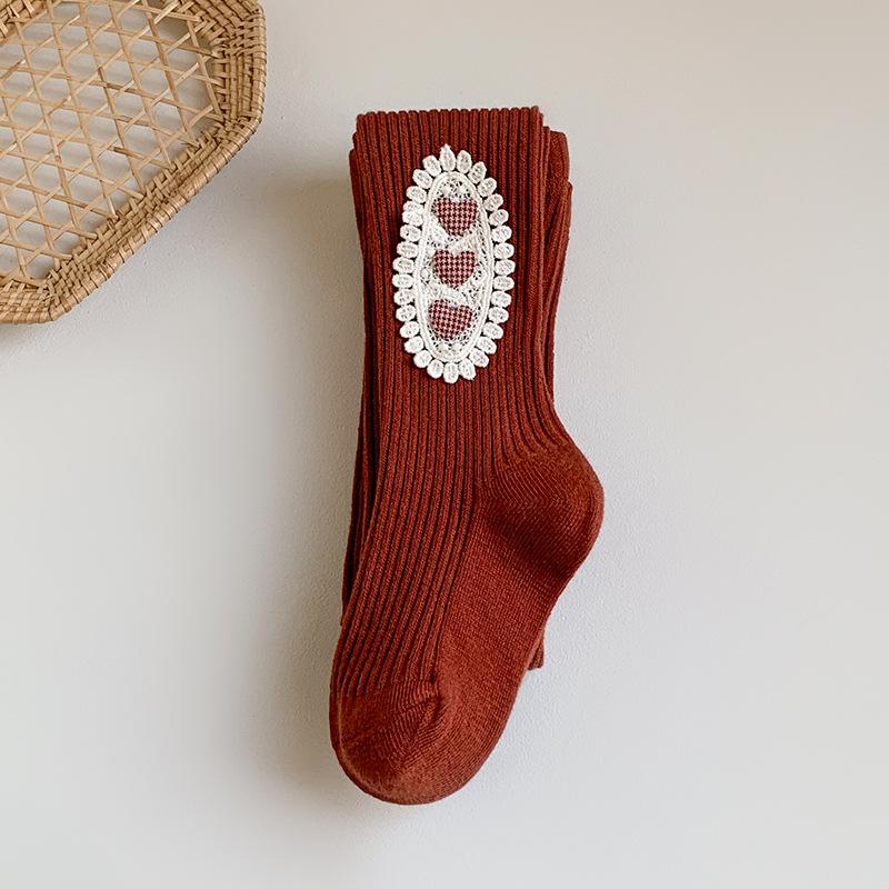 Minliu Autumn & Winter Candy Color Knitted Leggings for Girls - Baby Pants Outerwear & Tights Socks Combo