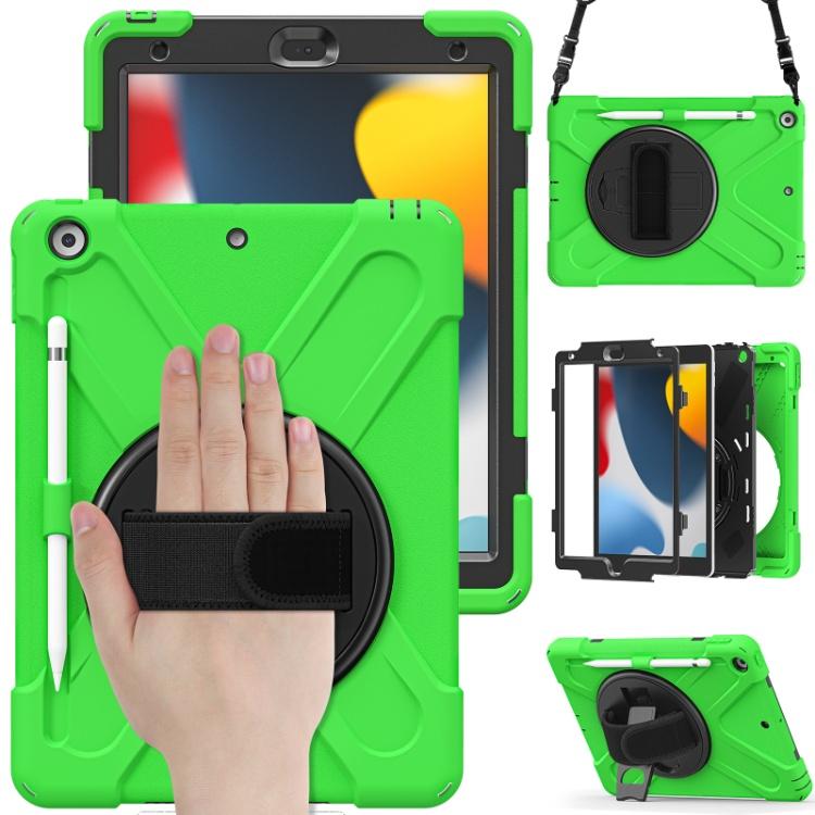 Custom 3-in-1 Protective Tablet Case for iPad 9th 8th 10.2 Inch Shockproof with Wrist Strap and Pencil Holder