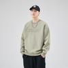 Men's Stamped Hoodie: Autumn/Winter Cotton Casual Long Sleeve T-shirt with Plus Velvet