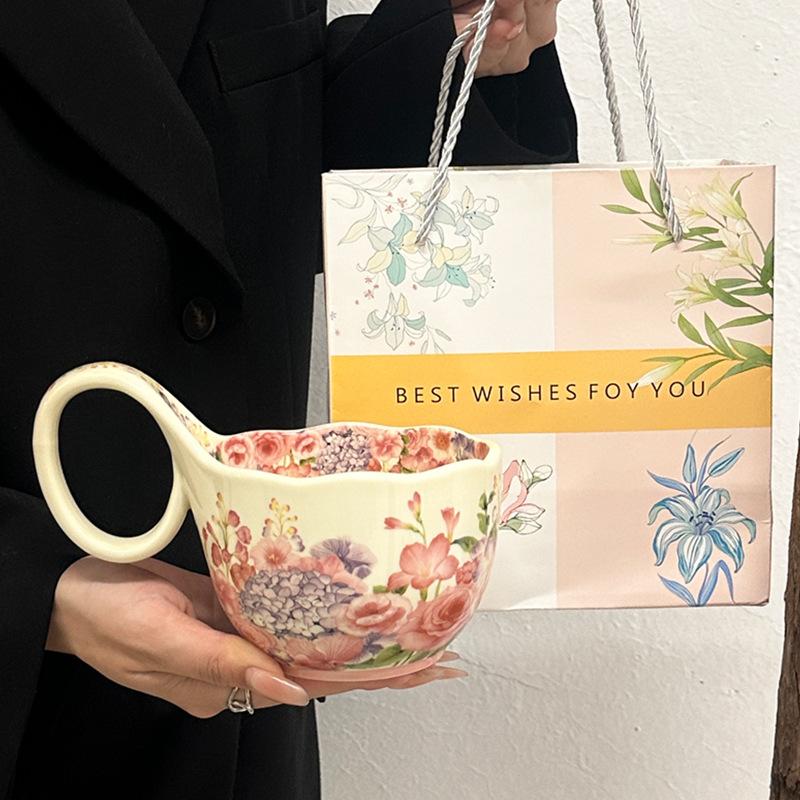 

Моріс Біла Пташка Пісня Ручка Чашка Преміальна Керамічна Кружка Подарунок на День Народження Дівчинки Практичний Сувенір Подарункова Коробка 401-500ml