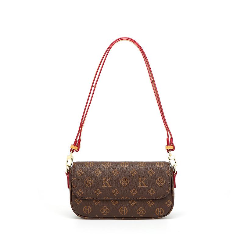 

MK F Женская ретро 2024 Французский принт Цепочка Сумка через плечо - Легкая роскошь и Высокий класс