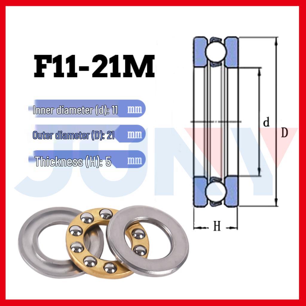 Small Wear-Resistant Thrust Ball Bearings Set: Inner Diameter Options 2-12mm, Three-Piece.