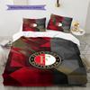 Feyenoord  Pattern Bedding Quilt Set Quilt Cover Pillowcase Home Decoration Birthday Gift (1 * duvet cover + 2 * pillowcase, without core)