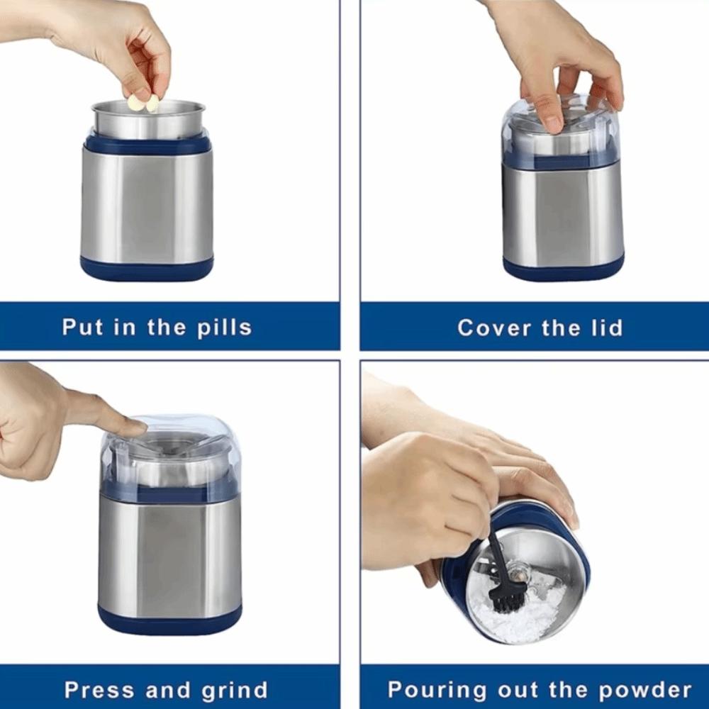 304 Stainless Steel Electric Coffee Grinder Press Type Grain Grinding Machine Bean