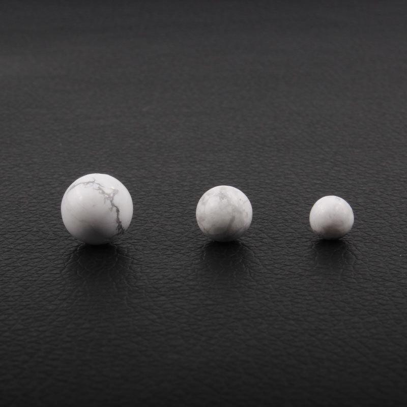 Koni Natural White Turquoise Round Beads for DIY Jewelry Accessories