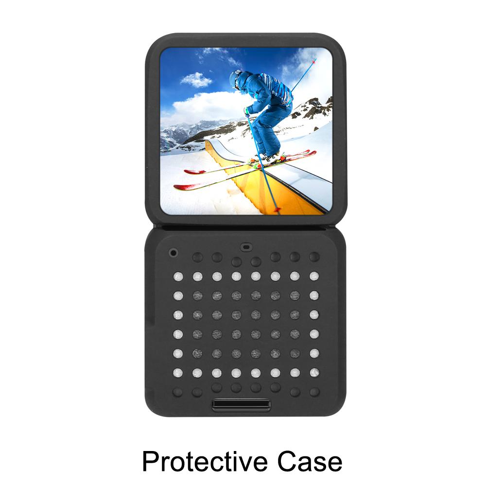 

Silicone Case for DJI Action 2 Tempered Glass Screen Protector Protective Film Housing Cover for DJI OSMO Action 2 Accessories