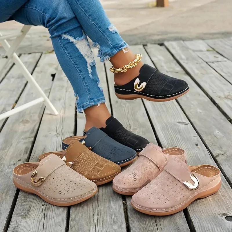 Fashion 2025 New Slippers Women Pattern Simple Pure Color Sandals Lightweight Comfortable Thick Bottom Casual Slippers Slides Women
