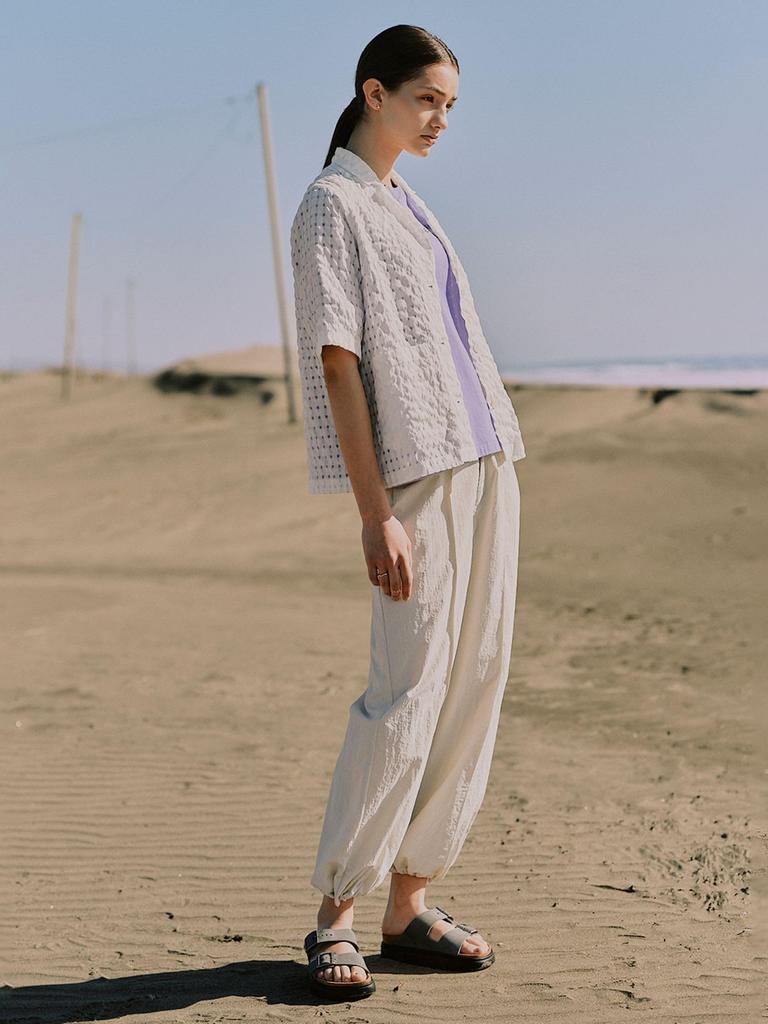LIFE STORE by BEAMS Sheer Check Jacket Size S BMING (Sizes S-M) Women's White,