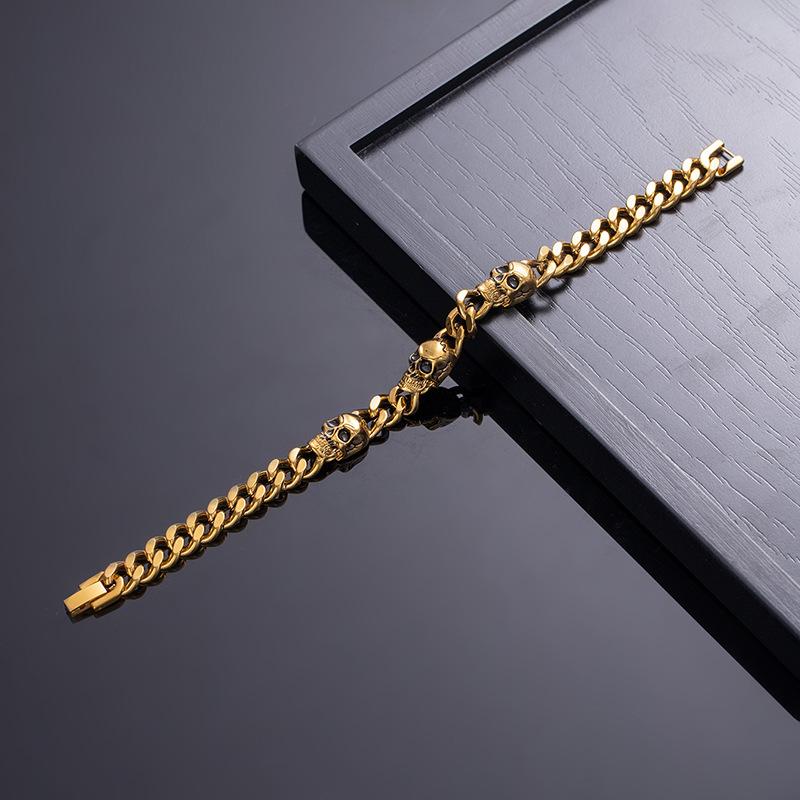 Niche Snake Bone Skull Bracelet Personalized High-End Wind Chain Jewelry Fashion Versatile Jewelry