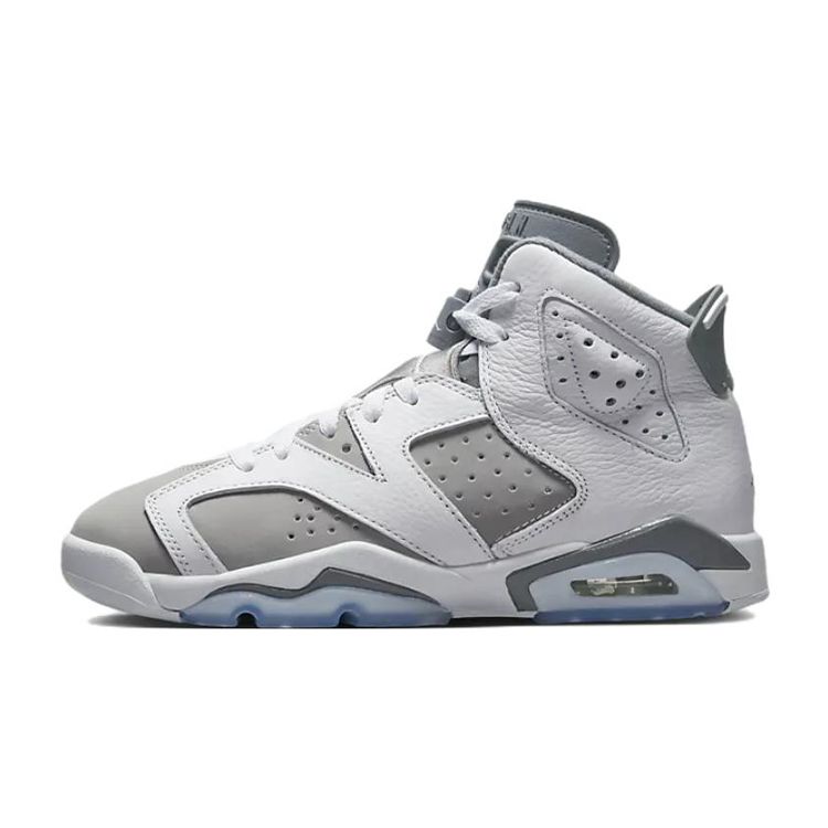 Air Jordan 6 Retro GS Cool Grey Dětské tenisky Bílá Středně šedá 384665-100