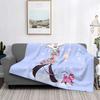 Hazbins Hotels Angel Dust Decke Fleece Herbst/Winter Tragbar Super Weiche Überwurfdecken für Zuhause Reise Bettüberwürfe