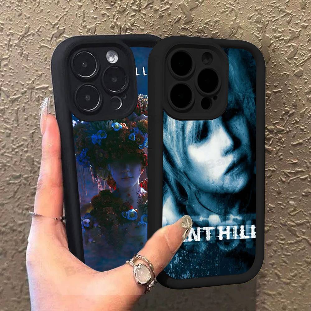 Silent H-Hill Horror Game Phone Case For IPhone 17 16 15 13 11 12 14 Pro Max Plus Silicone Cover Shell