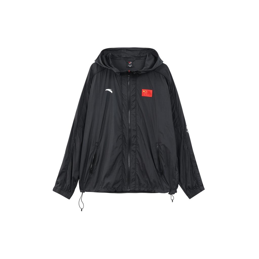 Anta National Flag Jackets Unisex Black Hooded Moderate Other 152130619-2